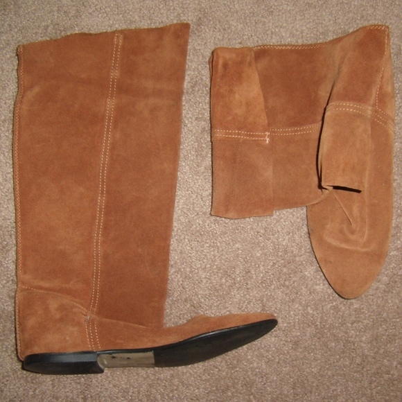 True Vintage Leather Suede Boots Shoes